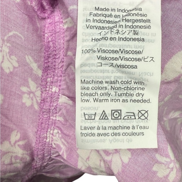 J.CREW Womens Pink Floral Short Sleeve V-Neck Wrap Dress with Ruffle Size 14 - Picture 6 of 9